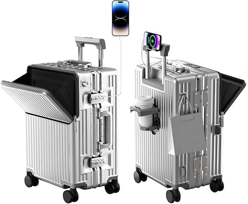 GoCarry Travel Suitcase – USB Charging Trolley with Laptop Compartment