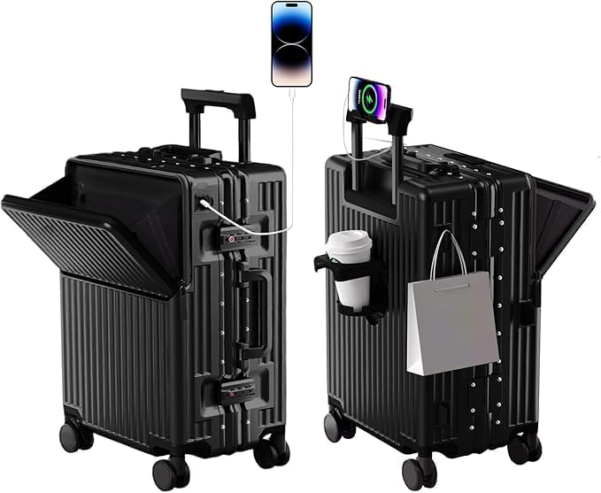 GoCarry Travel Suitcase – USB Charging Trolley with Laptop Compartment