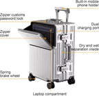 GoCarry Travel Suitcase – USB Charging Trolley with Laptop Compartment